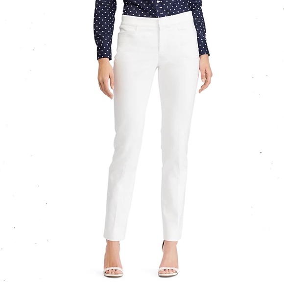 Chaps Pants - NWT Chaps 10 Long White Straight Leg Pants Icon